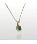 9ct Gold Necklace Diana Green Zircon