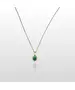 9ct Gold Necklace Diana Green Zircon