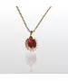 9ct Gold Necklace Diana Pink Zircon