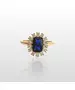 9ct Gold Ring - Diana Blue Zircon