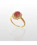 9ct Gold Ring - Diana Pink Zircons