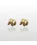 Bulky Earrings - Stainless Steel Gold Gold Plated