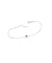 Bracelet with red zircon - Silver 925