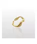 Curved Ring - High quality Stainless Steel Gold Plated