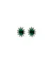 Diana Earrings with Green Zircon - Silver 925 (Copy)