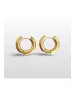 Hoops Earrings 5mm - Stainless Steel Gold Plated