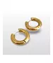 Hoops Earrings 5mm - Stainless Steel Gold Plated