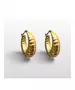 Bulky hoops twist - High quality Stainless Steel Gold Plated