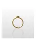 Single round stone ring - High quality Stainless Steel Gold Plated