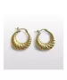 Bulky hoops twist - High quality Stainless Steel Gold Plated