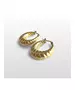 Bulky hoops twist - High quality Stainless Steel Gold Plated