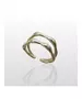 Double Line Ring - High quality Silver 925 Gold Plated