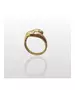 Double Drop Ring - High quality Silver 925 Gold Plated