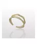 Double Line Ring - High quality Silver 925 Gold Plated