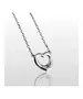 Bulky Heart Necklace - Silver 925