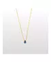 Necklace Blue Drop - Silver 925 Gold Plated