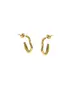 Wavy Hoops - High quality Stainless Steel & Gold Plated - Gold