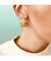 Irregular shape Hoops - High quality Stainless Steel & Gold Plated - Gold