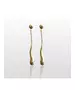 Long Wavy Drop Earrings - High quality Stainless Steel & Gold Plated - Gold