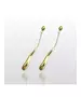 Long Wavy Drop Earrings - High quality Stainless Steel & Gold Plated - Gold