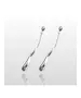 Long Wavy Drop Earrings - High quality Stainless Steel & Gold Plated - Gold