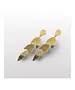 Long Leaf Earrings - High quality Stainless Steel Gold Plated