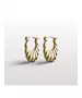 Wavy Hoops - High quality Stainless Steel & Gold Plated - Gold