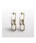 Multifunctional link chain Earrings - High quality Stainless Steel Gold Plated - Silver