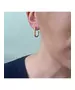 Multifunctional link chain Earrings - High quality Stainless Steel Gold Plated - Silver