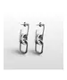 Multifunctional link chain Earrings - High quality Stainless Steel Gold Plated - Silver