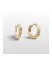 9ct Gold Hoops Diamond Cut - 1.6cm