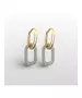 9ct Gold Hoops Link Chain with Zircons