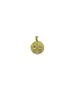 9ct Gold Pendant - Constantinato Double Face with Blue Zircons (Copy) - No Chain(Only Pendant)