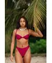 Ava Balconette Bikini Top In Raspberry