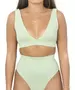 Kim V crop bikini top in celadon