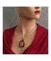 Necklace "Gorgeous red"