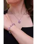 Silver Bracelet "Purple Heart" (S925)