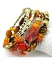 Multilayered Beads Bracelet "Orange"