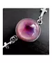 "Light Purple Sphere" Resin Art Chain Bracelet