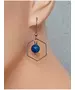 Handmade earings with Blue Agate