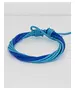 Leather Handmade Men's Bracelet "Βlue-Light blue"