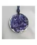 Artistic handmade necklace "Purple Planet"