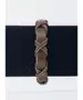 Leather Handmade Men's Bracelet "Brown -4"