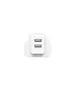 Unitek Charge 2-Port Wall Charger Charger 2.4A White P1113-UK
