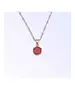 Silver Pendant "Red Zircons" (S925)