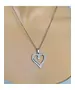 "Chic & Simple -Heart" Silver Color Necklace