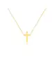 Gold Minimal Cross Necklace