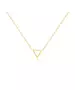 Gold Tiny Triangle Necklace