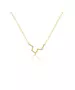 Pisces Zircon Gold Necklace