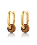 Aiguèze Rectangle Hoops 18k Gold Plated